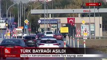 TUSAŞ'ın Kahramankazan tesislerinde nizamiye kapısına Türk bayrağı asıldı
