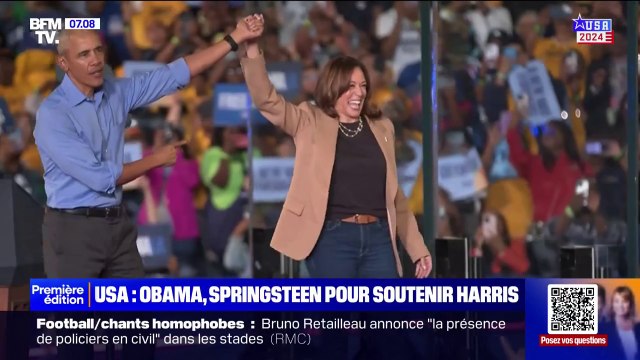 Yes we can : Kamala Harris et Barack Obama réunis lors d'un meeting en Géorgie