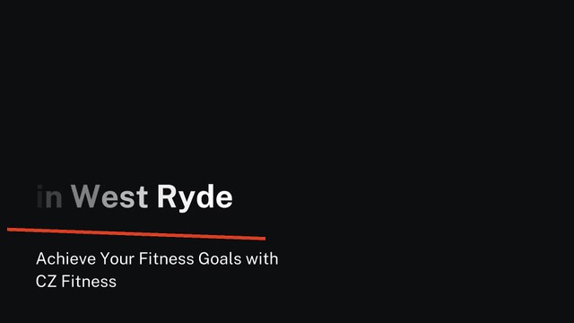 Personal Trainer in West Ryde | CZ Fitness Gym