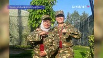Potret Veronica Tan Bersama Arifatul Berseragam Loreng di Akmil Magelang, Beri Salam Komando