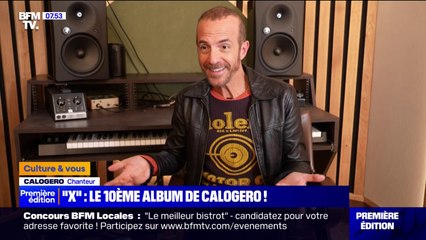 Calogero sort un 10e album aux côtés de Soprano ou encore Carla Bruni
