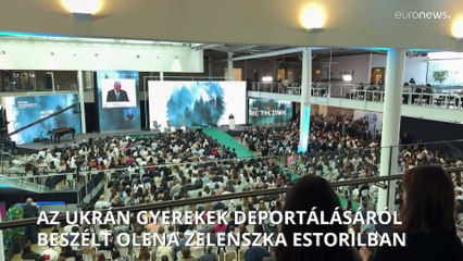 A nemzetközi szervezetek tétlenségére hívta fel a figyelmet az ukrán elnök felesége Portugáliában