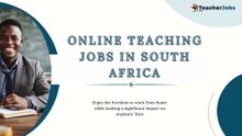Online teaching jobs in South Africa