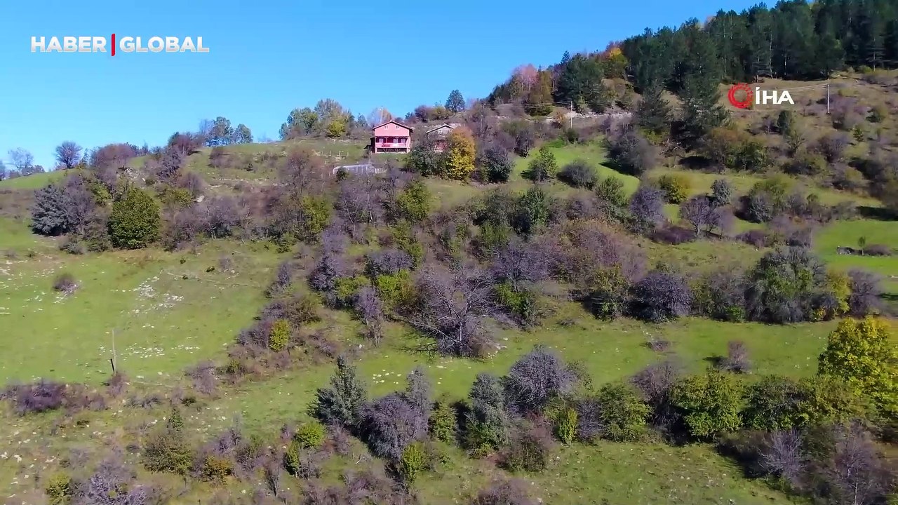 Sonbahar ve kar buluştu, ortaya kartpostallık görüntüler çıktı