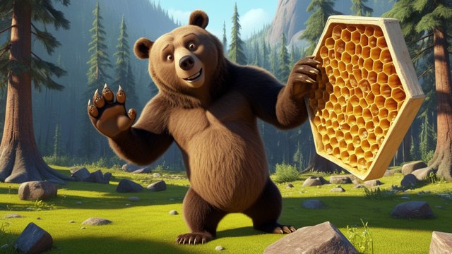 Ayı ve Porsuk Bal Mücadelesi | Sevimli ayı, Çocuk Şarkısı, Sevimli Hayvan Dostlar, çocuk video şarkıları