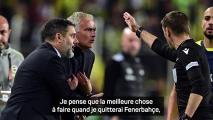Fenerbahçe - Mourinho : "Si un club anglais de bas de tableau a besoin d'un entraîneur..."