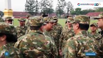 Momen Presiden Prabowo Senam Pagi dan Latihan Baris-Berbaris Kabinet Merah Putih di Akmil Magelang