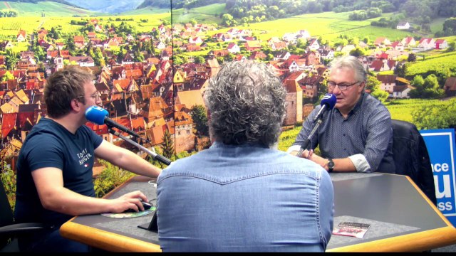 Roger Halm et Ernst Hütter en studio
