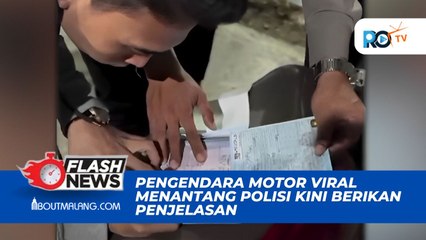 PRIA PENGENDARA MOTOR VIRAL MENANTANG POLISI MOJOKERTO AKHIRNYA MEMBERIKAN KLARIFIKASI