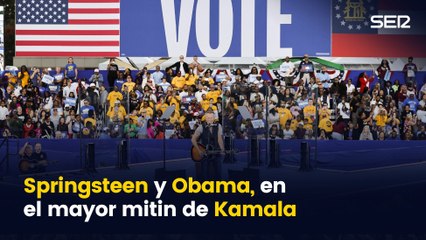 Kamala Harris, arropada por Springsteen y Obama