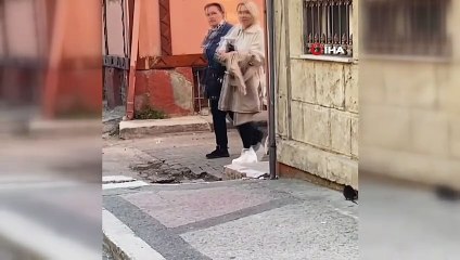 Edirne'de insanların üzerine atlayan dev fare paniğe neden oldu