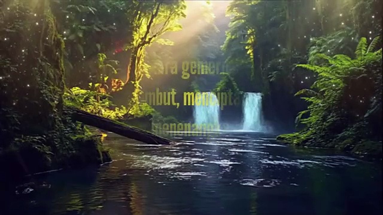 Perpaduan antara gemericik air dengan rintik hujan yang lembut, menciptakan harmoni alami yang menenangkan jiwa.