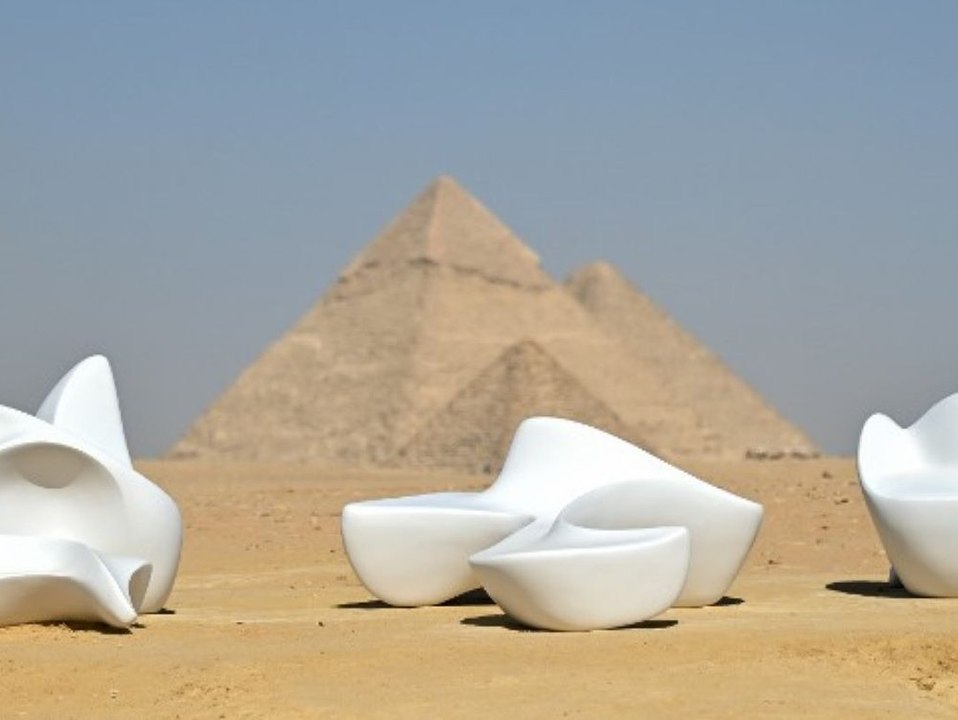 Pyramiden von Gizeh werden zur Open-Air-Galerie