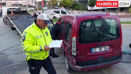 Samsun'da Sürekli Kazaların Meydana Geldiği Yolda Yine Kaza