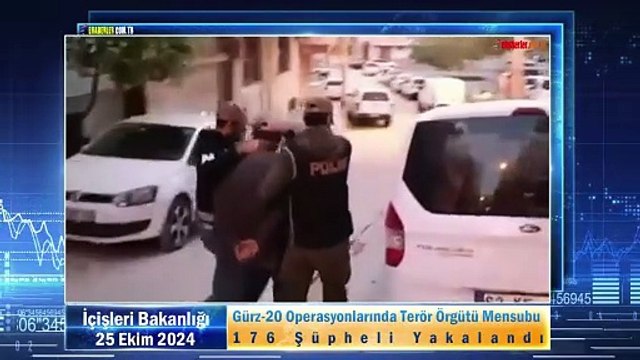 Gürz-20 Operasyonlarında Terör Örgütü Mensubu 176 Şüpheli Yakalandı