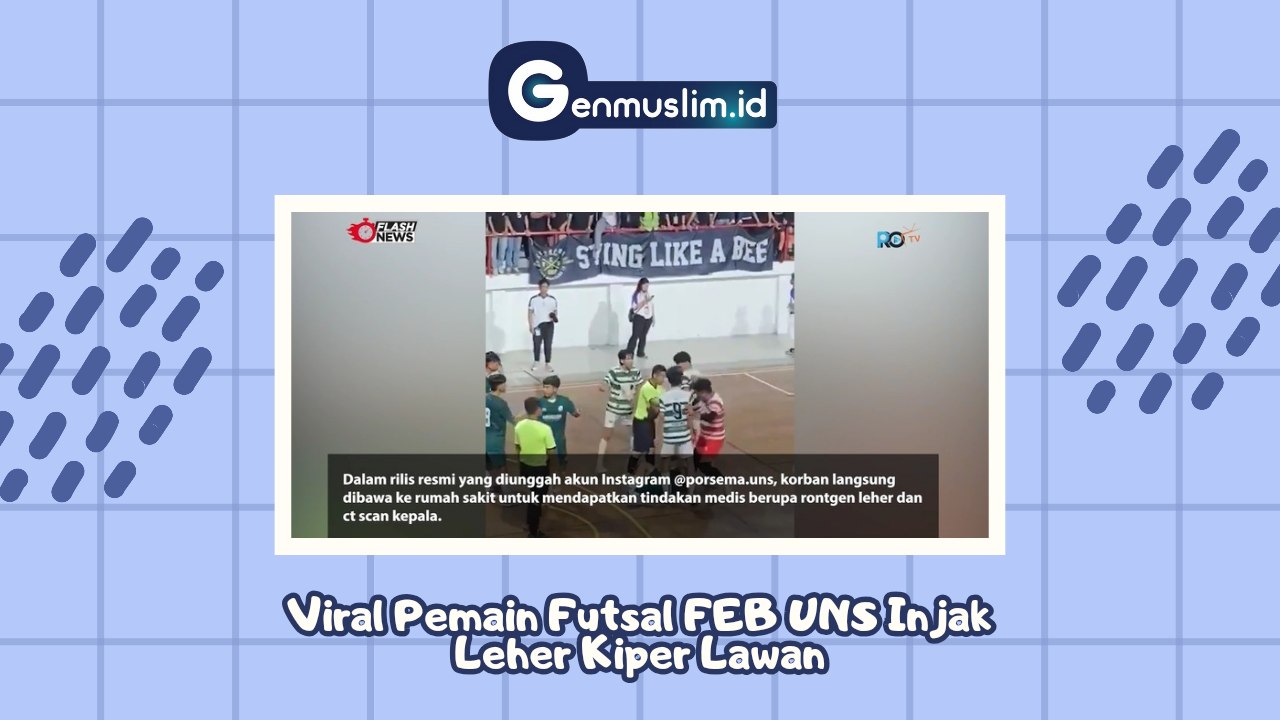 Viral Pemain Futsal FEB UNS Injak Leher Kiper Lawan