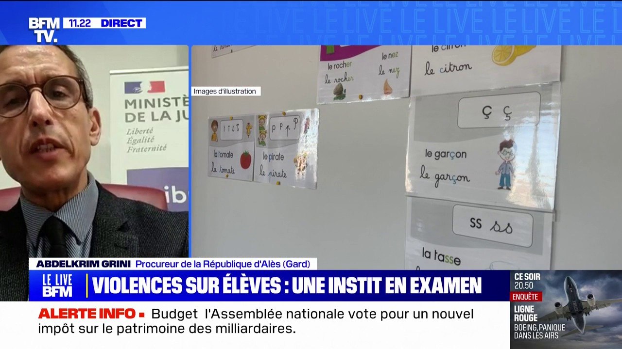 Enseignante mise en examen dans le Gard: les enfants rapportent "des brimades, des propos dégradants (...) ainsi que des violences physiques", explique le procureur d'Alès