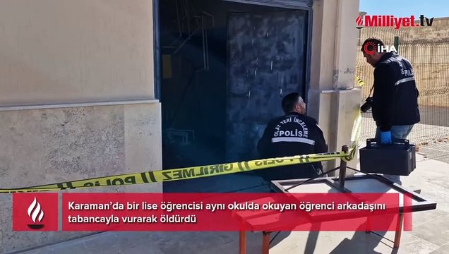 Ortaokulda başlayan husumet cinayetle bitti! Lise öğrencisi okula getirdiği tabanca ile arkadaşını öldürdü
