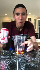 Guy does an experiment with Mentos, honey, and Coca-Cola!