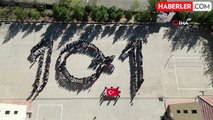 Siverek'te 700 Öğrenciden Cumhuriyet'in 101. Yılına Özel Koreografi