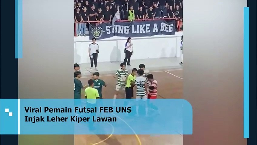 Viral Pemain Futsal FEB UNS Injak Leher Kiper Lawan