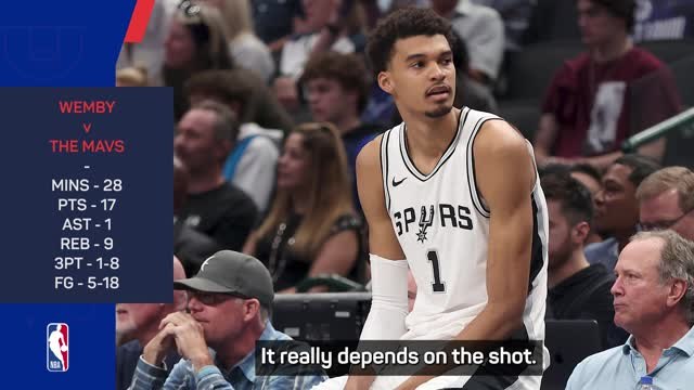 Wembanyama admits the Spurs aren't physically ready for NBA season