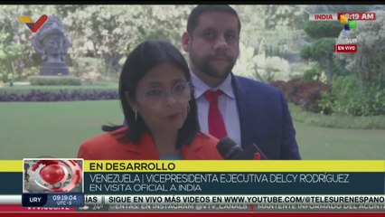 Vicepresidenta de Venezuela realiza visita oficial a la India