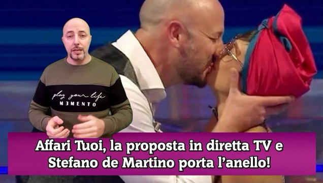 Affari Tuoi, la proposta in diretta TV e Stefano de Martino porta l’anello!