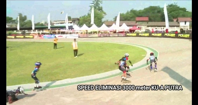 Elimination Speed ​​3000 meters Age group A Men, Indonesian National Roller Skating Championship