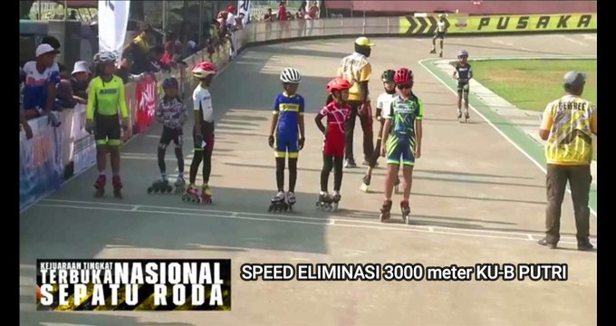 Elimination Speed ​​3000 meters Age group B Women, Indonesian National Roller Skating Championship