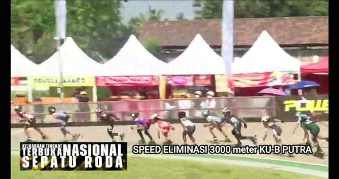 Elimination Speed ​​3000 meters Age group B Men, Indonesian National Roller Skating Championship