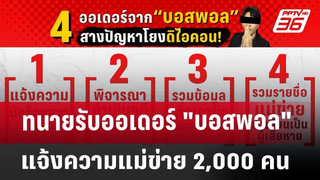 ทนายรับออเดอร์ บอสพอล แจ้งความแม่ข่าย 2,000 คน | เข้มข่าวค่ำ | 25 ต.ค. 67