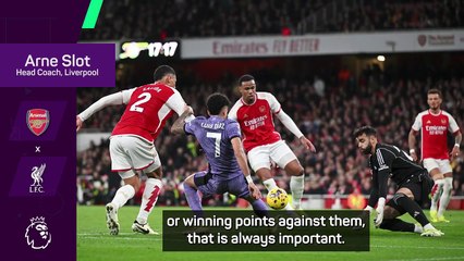 Arsenal clash at the Emirates will be toughest test yet - Slot