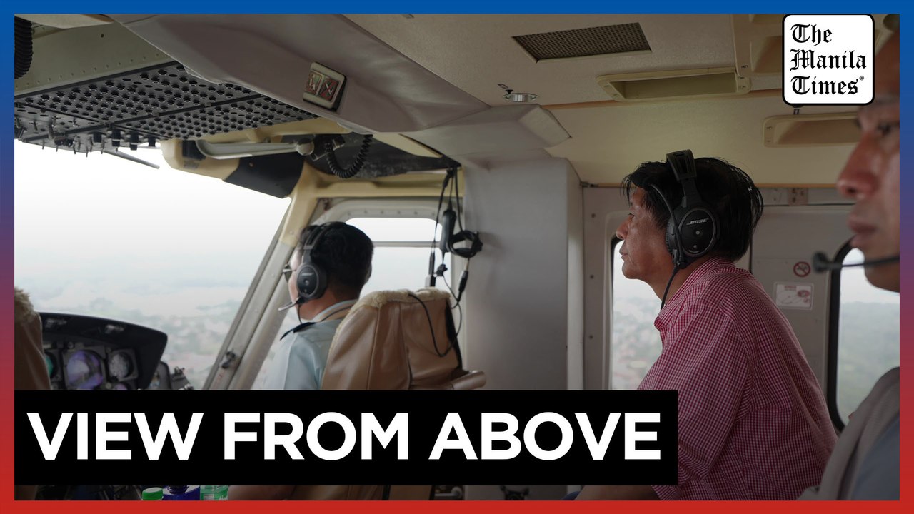 Marcos conducts aerial inspection of 'Kristine'-battered areas