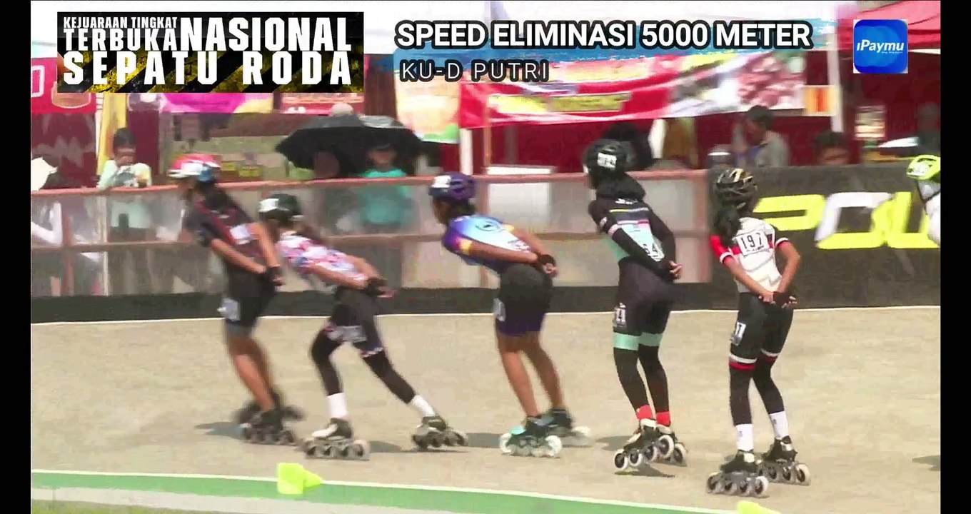 Elimination Speed ​​5000 meters Age group D Women, Indonesian National Roller Skating Championship