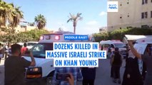 Israeli airstrikes kill at least 38 people in Khan Younis