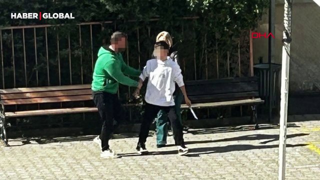 Ümraniye'de Müdür Yardımcısını bıçakla tehdit eden öğrenci pes dedirtti