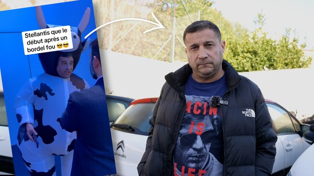 « Je vis un calvaire avec vos voitures » : ce garagiste se déguise en vache pour se plaindre des moteurs de Stellantis