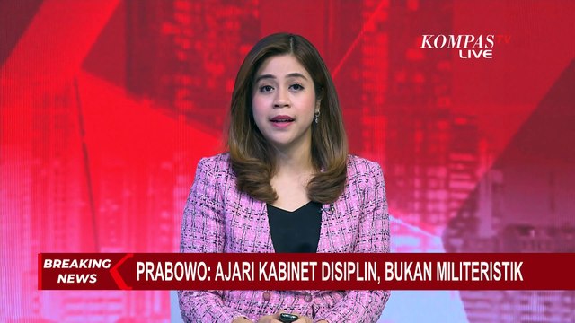 Presiden Prabowo Subianto: Ajari Kabinet Merah Putih Disiplin, Bukan Militeristik