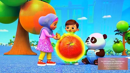 Little Girl, Little Boy & Panda -- Nursery Rhymes And Baby Songs -- Kids Cartoonish Animal Song --