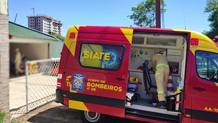 Mulher é atingida por pedaço de madeira e fica ferida no Cancelli