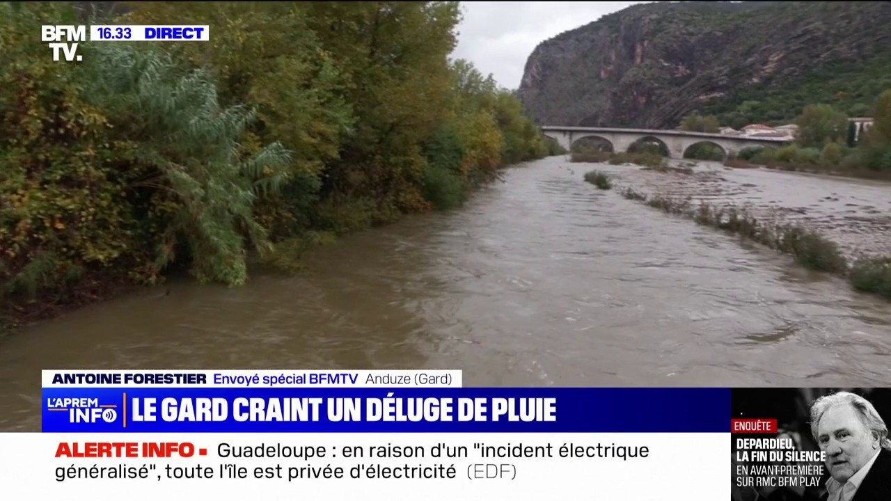 Intempéries: le Gard dans la crainte d'une montée des eaux