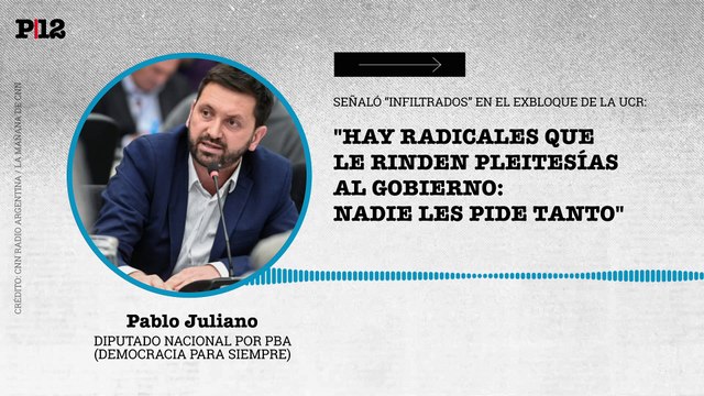 Infiltrados : Juliano contó los motivos de la ruptura del bloque UCR en Diputados