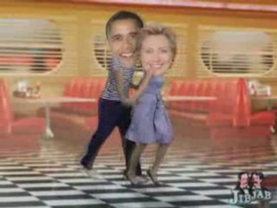 Obama and Hillary Swing Dance!