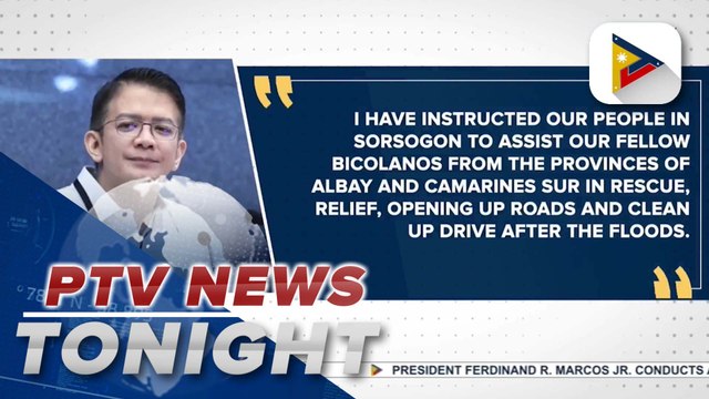 SP Escudero urges Sorsogon personnel to extend assistance to those affected in Albay, Camarines Sur