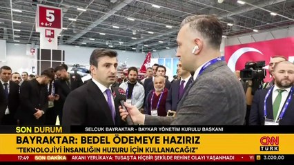 Selçuk Bayraktar'dan CNN TÜRK'te TUSAŞ mesajı: Bedel ödemeye hazırız
