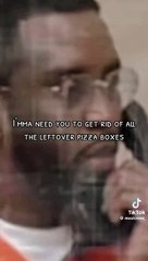 Les appels mystérieux de Diddy en prison : "Débarrasse-toi des cartons de pizza" (VIDEO)