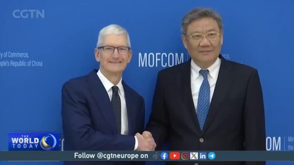Apple CEO is in China and says Apple and China cooperation is a ‘win win’