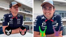 Checo Pérez y Max Verstappen personalizan su propio luchador previo al GP de México