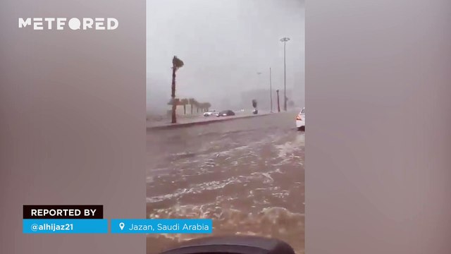 Torrential rains cause severe flooding in Jazan, Saudi Arabia